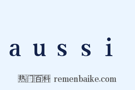 aussi是什么意思的图片